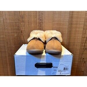 Minnetonka 3351 Women's Ankle Boot US SIze 7 Golden Tan Sheepskin Suede